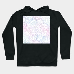 Magical Pink Blue Mandala Flower Hoodie